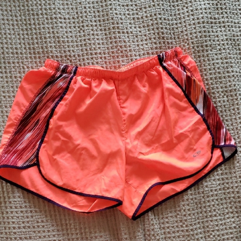 Women's Orange Athletic Shorts